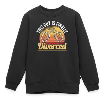 Divorce Separation Marriage Ex Divorce Party - Kids Premium Organic Sweatshirt - black - Front - AI Model Kid Female (0cm)