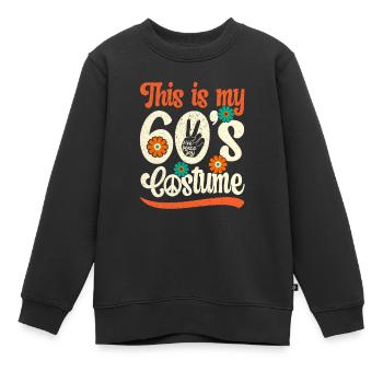 Costume de fête des années 60 des années 1960 des années soixante - Sweat Premium enfant bio - noir - Devant - AI Model Kid Female (0cm)