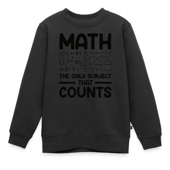 Mathelehrer Mathematische Formel Geometrie Lehrer - Kinder Premium Organic Sweatshirt - Schwarz - Vorne - AI Model Kid Female (0cm)