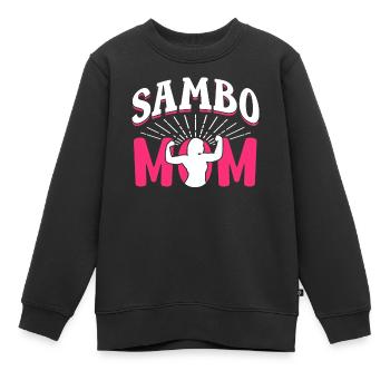 Sambo Mère Entraînement Arts Martiaux Arts Martiaux Arts Martiaux - Sweat Premium enfant bio - noir - Devant - AI Model Kid Female (0cm)