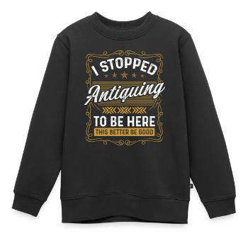 Antiquité de chasse au trésor de cire antique - Sweat Premium enfant bio - noir - Devant - AI Model Kid Female (0cm)