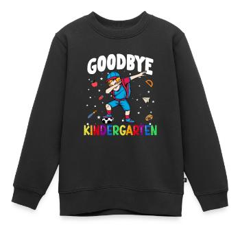Goodbye Kindergarten Fußball Schultüte - Kinder Premium Organic Sweatshirt - Schwarz - Vorne - AI Model Kid Female (0cm)
