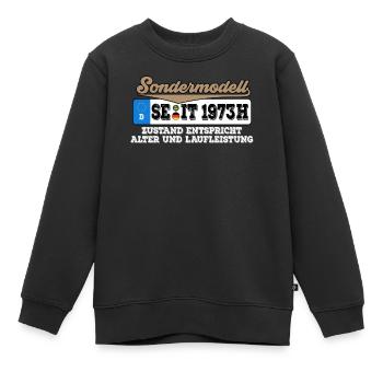 1973 Kennzeichen Geburtstag - Kinder Premium Organic Sweatshirt - Schwarz - Vorne - AI Model Kid Female (0cm)