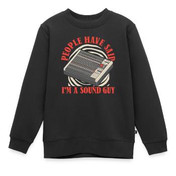 Tontechniker Sound Audio Engineer - Kinder Premium Organic Sweatshirt - Schwarz - Vorne - AI Model Kid Female (0cm)
