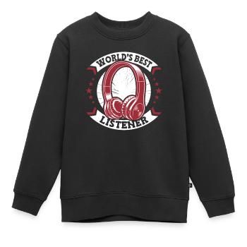 Tontechniker Sound Audio Engineer - Kinder Premium Organic Sweatshirt - Schwarz - Vorne - AI Model Kid Female (0cm)