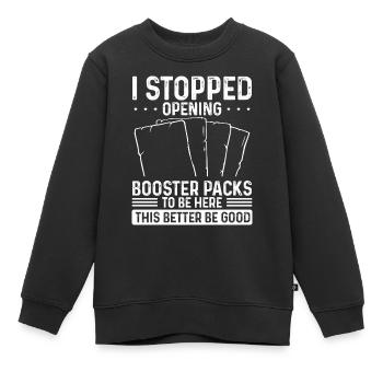 Trading Card Game Collecting Trade Cards - Kinder Premium Organic Sweatshirt - Schwarz - Vorne - AI Model Kid Female (0cm)