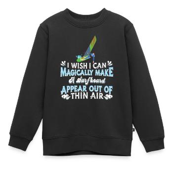 Windsurfing Windsurfen - Kinder Premium Organic Sweatshirt - Schwarz - Vorne - AI Model Kid Female (0cm)