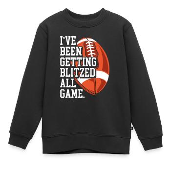 Das Ganze Spiel Geblitzt Werden - Kinder Premium Organic Sweatshirt - Schwarz - Vorne - AI Model Kid Female (0cm)