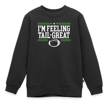 Ich Fühle Mich Großartig - Kinder Premium Organic Sweatshirt - Schwarz - Vorne - AI Model Kid Female (0cm)