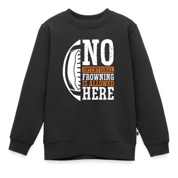 Kein Absichtliches Stirnrunzeln - Kinder Premium Organic Sweatshirt - Schwarz - Vorne - AI Model Kid Female (0cm)