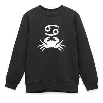Krebs - Kinder Premium Organic Sweatshirt - Schwarz - Vorne - AI Model Kid Female (0cm)