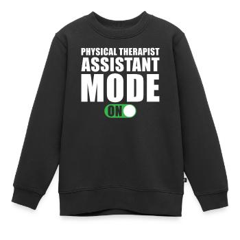 Cadeau d’assistant en physiothérapie - Sweat Premium enfant bio - noir - Devant - AI Model Kid Female (0cm)