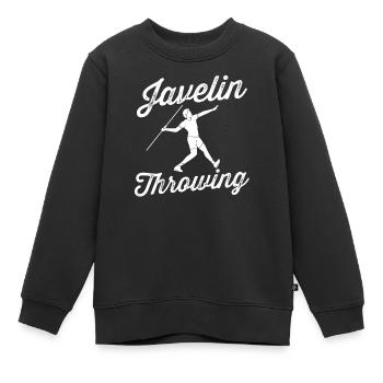 Lancer du javelot Lancer du javelot Lancer du javelot Lancer du javelot - Sweat Premium enfant bio - noir - Devant - AI Model Kid Female (0cm)