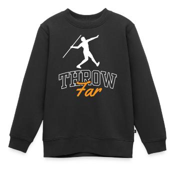 Werf Weit Lancer de javelot Lancer de javelot Lancer de javelot Lancer de javelot - Sweat Premium enfant bio - noir - Devant - AI Model Kid Female (0cm)