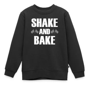 Shake and Bake Rennen - Kinder Premium Organic Sweatshirt - Schwarz - Vorne - AI Model Kid Female (0cm)