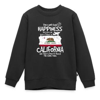 Kalifornien - Kinder Premium Organic Sweatshirt - Schwarz - Vorne - AI Model Kid Female (0cm)