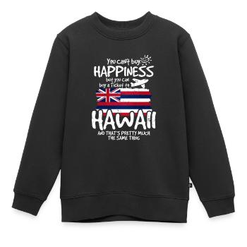 Hawaii - Kinder Premium Organic Sweatshirt - Schwarz - Vorne - AI Model Kid Female (0cm)