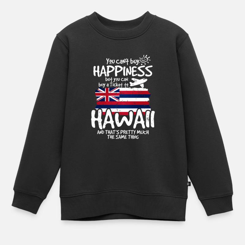 Hawaii - Kinder Premium Organic Sweatshirt - Schwarz