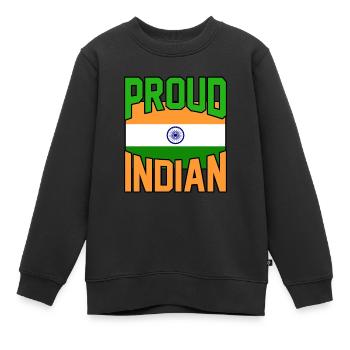 Indien - Kinder Premium Organic Sweatshirt - Schwarz - Vorne - AI Model Kid Female (0cm)