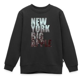 New York Big Apple Skyline USA - Kinder Premium Organic Sweatshirt - Schwarz - Vorne - AI Model Kid Female (0cm)