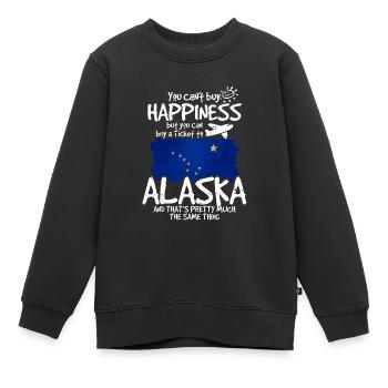Alaska - Kinder Premium Organic Sweatshirt - Schwarz - Vorne - AI Model Kid Female (0cm)