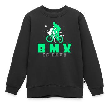 BMX - Kinder Premium Organic Sweatshirt - Schwarz - Vorne - AI Model Kid Female (0cm)