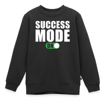 Erfolg Motivation Zitat Erfolgs Modus Ein - Kinder Premium Organic Sweatshirt - Schwarz - Vorne - AI Model Kid Female (0cm)