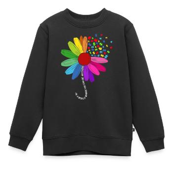 Autismus Kampf Aufklärung Autist Autisten Puzzle - Kinder Premium Organic Sweatshirt - Schwarz - Vorne - AI Model Kid Female (0cm)