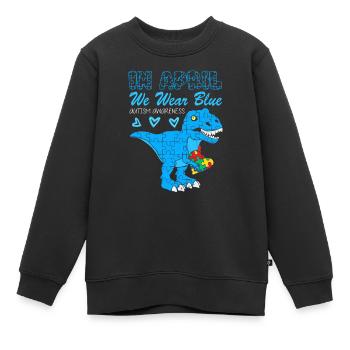 Autismus Kampf Aufklärung Autist Autisten Puzzle - Kinder Premium Organic Sweatshirt - Schwarz - Vorne - AI Model Kid Female (0cm)