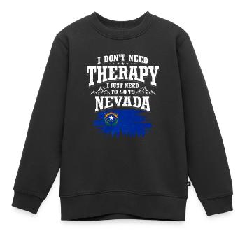 Nevada - Kinder Premium Organic Sweatshirt - Schwarz - Vorne - AI Model Kid Female (0cm)