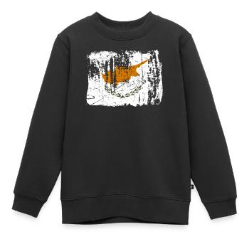 Zypern - Kinder Premium Organic Sweatshirt - Schwarz - Vorne - AI Model Kid Female (0cm)