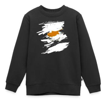 Zypern - Kinder Premium Organic Sweatshirt - Schwarz - Vorne - AI Model Kid Female (0cm)
