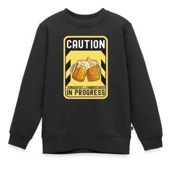 Bachelor party Polternacht - Kids Premium Organic Sweatshirt - black - Front - AI Model Kid Female (0cm)