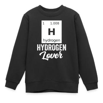 Hydrogen Lover Element Énergie hydrogène - Sweat Premium enfant bio - noir - Devant - AI Model Kid Female (0cm)