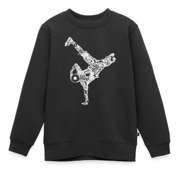 Breakdance Street Dance schnelle Bewegung Dance Ge - Kinder Premium Organic Sweatshirt - Schwarz - Vorne - AI Model Kid Female (0cm)