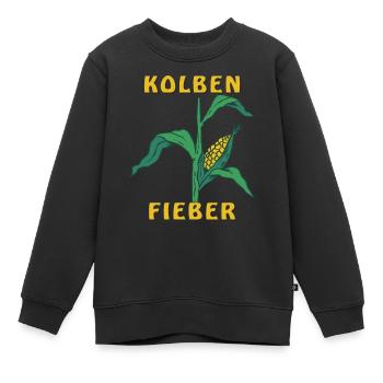 KOLBEN FIEBER - Kinder Premium Organic Sweatshirt - Schwarz - Vorne - AI Model Kid Female (0cm)