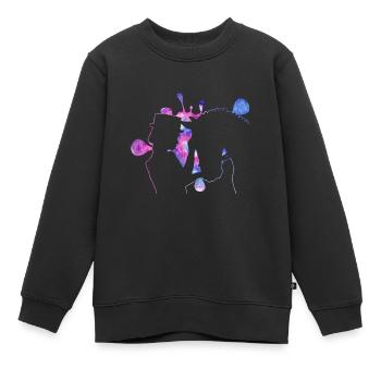 Dressur Reiten Reiten Reiter Reiten - Kinder Premium Organic Sweatshirt - Schwarz - Vorne - AI Model Kid Female (0cm)