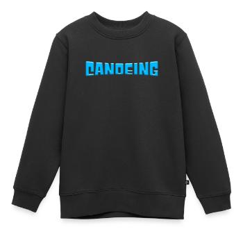 Kanu - Kinder Premium Organic Sweatshirt - Schwarz - Vorne - AI Model Kid Female (0cm)