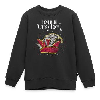 Kölscher Bruder Narrenkappe Karneval Köln - Kinder Premium Organic Sweatshirt - Schwarz - Vorne - AI Model Kid Female (0cm)