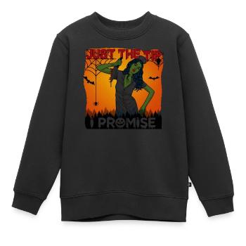 Joyeux Halloween Horror Monster Haunted Horror Scare - Sweat Premium enfant bio - noir - Devant - AI Model Kid Female (0cm)
