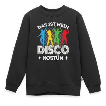 Disco 70er 80er Jahre Disko Party Outfit Discothek - Kinder Premium Organic Sweatshirt - Schwarz - Vorne - AI Model Kid Female (0cm)