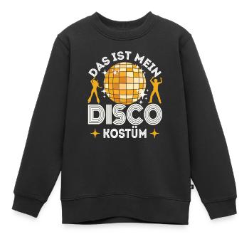 Disco 80er 70er Jahre Disko Party Outfit Discothek - Kinder Premium Organic Sweatshirt - Schwarz - Vorne - AI Model Kid Female (0cm)