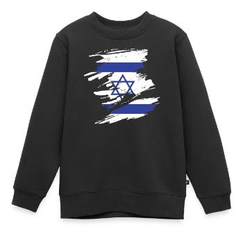 Israel - Kinder Premium Organic Sweatshirt - Schwarz - Vorne - AI Model Kid Female (0cm)