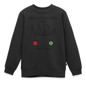 Roller Coaster Phone Display - Kinder Premium Organic Sweatshirt - Schwarz - Vorne - AI Model Kid Female (0cm)