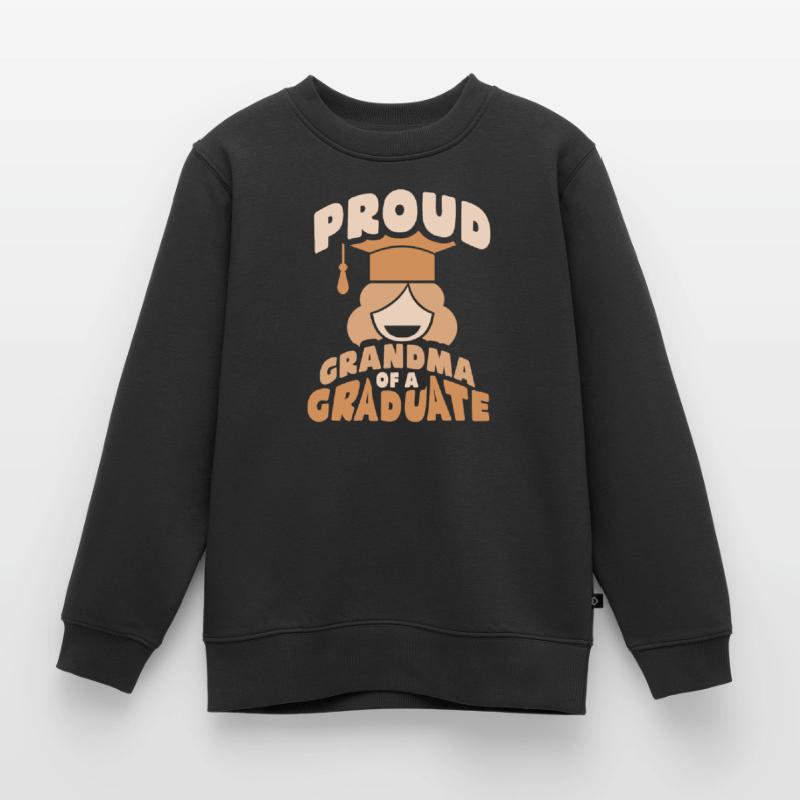 Stolze Großmutter Eines Absolventen Absolvent Kinder Premium Organic Sweatshirt