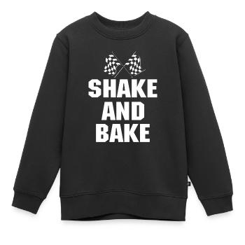 Shake and Bake Rennen - Kinder Premium Organic Sweatshirt - Schwarz - Vorne - AI Model Kid Female (0cm)