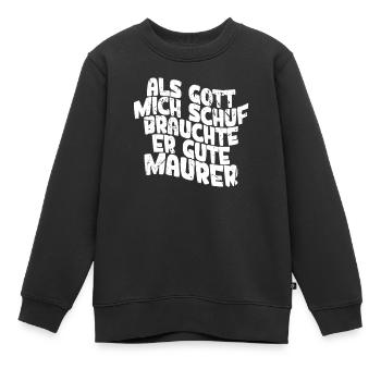 Maurer - Kinder Premium Organic Sweatshirt - Schwarz - Vorne - AI Model Kid Female (0cm)
