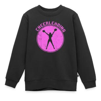 cheerleading - Sweat Premium enfant bio - noir - Devant - AI Model Kid Female (0cm)