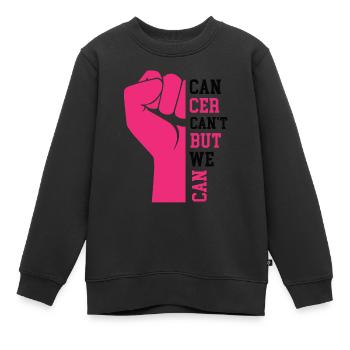 Cancer du sein Cancer du sein Cancer du sein Cadeau - Sweat Premium enfant bio - noir - Devant - AI Model Kid Female (0cm)