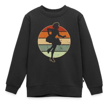 Samba - Kinder Premium Organic Sweatshirt - Schwarz - Vorne - AI Model Kid Female (0cm)